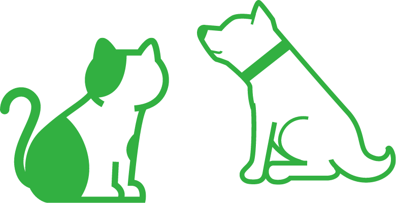 犬と猫のイラスト